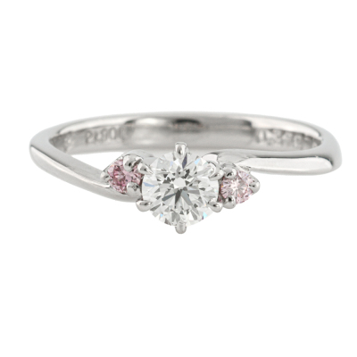 Argyle Origin Pink & White Diamond Trilogy Ring