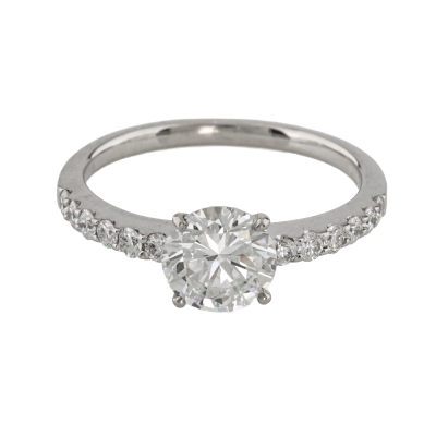 1.02ct Centre Diamond Solitaire Ring GSL G VS1