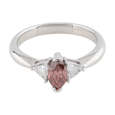 0.58ct Argyle Origin Deep Brownish Pink Diamond GSL