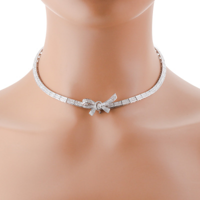 6.92ct Diamond Necklace 18ct Gold 20.8g