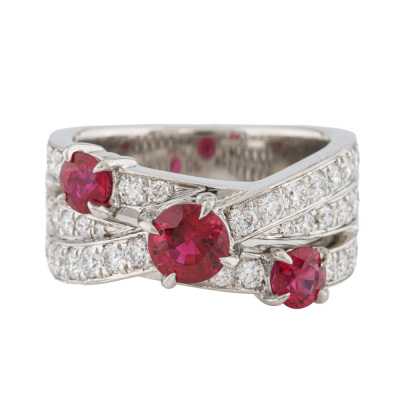 Harry Winston 1.17ct Ruby & Diamond Ring
