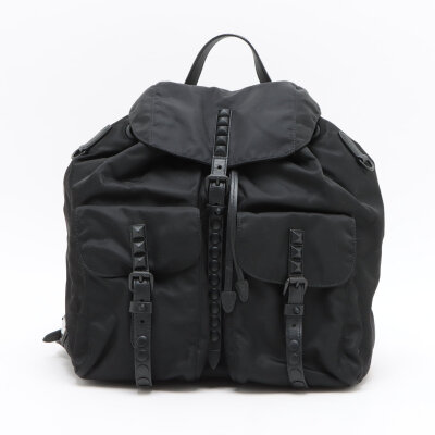 Prada New Vela Studded Backpack