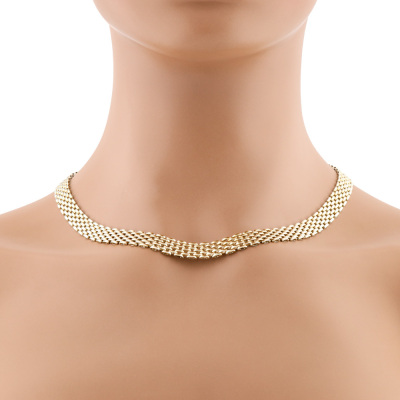 9ct Rose Gold Gate Link Necklace 29.3g