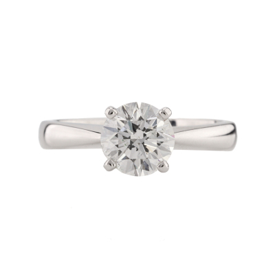 1.23ct Diamond Solitaire Ring GIA F P1