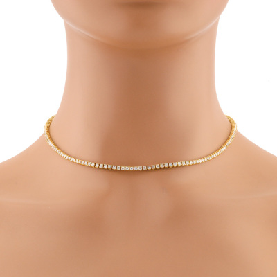 4.76ct Diamond Tennis Necklace