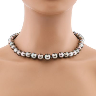12.9-10.0mm Tahitian Pearl Strand Necklace