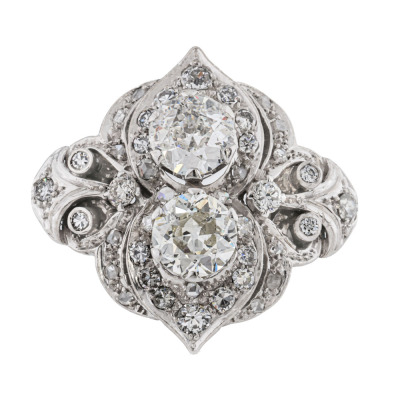 2.80ct Vintage Style Diamond Dress Ring