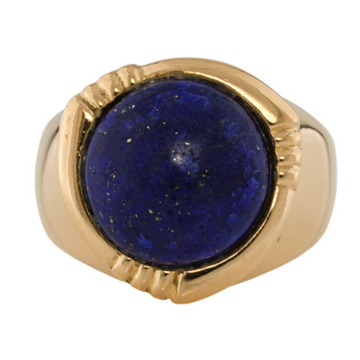 Lapis Lazuli Ring, 18ct Gold 9.4g