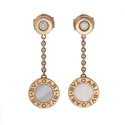 Bvlgari Bvlgari Diamond & MOP Drop Earrings