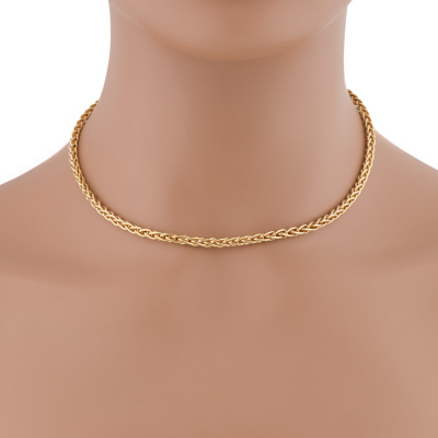 Gold Foxtail Link Chain Necklace, 18ct 28.9g