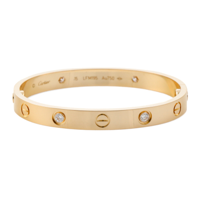 Cartier Love Bracelet, 4 Diamonds
