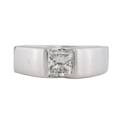0.60ct Princess Cut Diamond Solitaire Ring