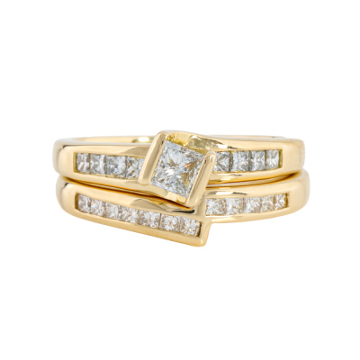 Diamond Engagement Ring & Wedding Ring Set