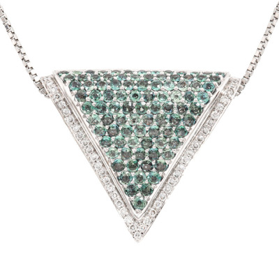 2.14ct Alexandrite & Diamond Pendant