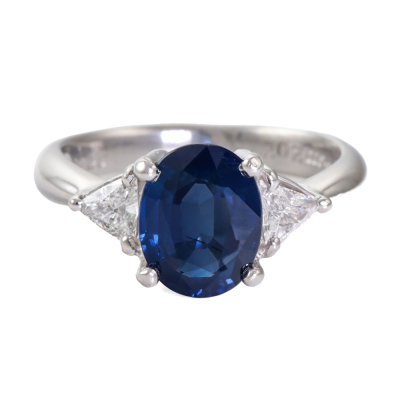 2.02ct Sapphire & Diamond Ring