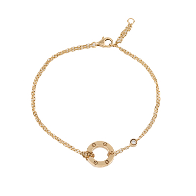 Cartier Love Diamond Bracelet on Chain