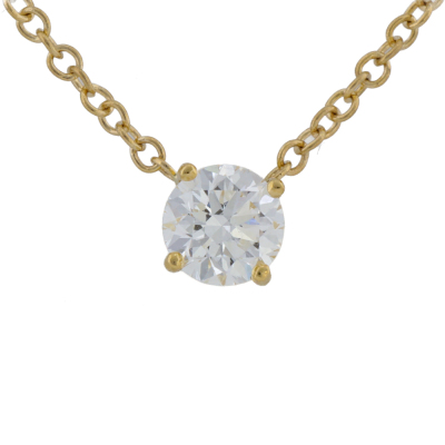 0.70ct Diamond Solitaire Pendant GIA E VS1