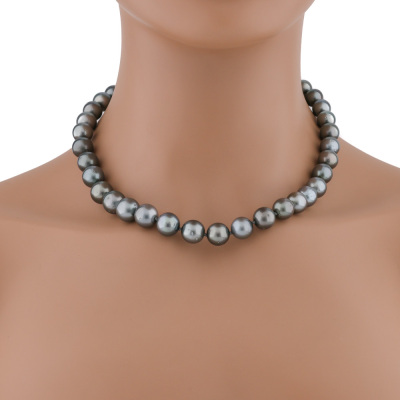 12.1-10.0mm Tahitian Pearl Strand Necklace
