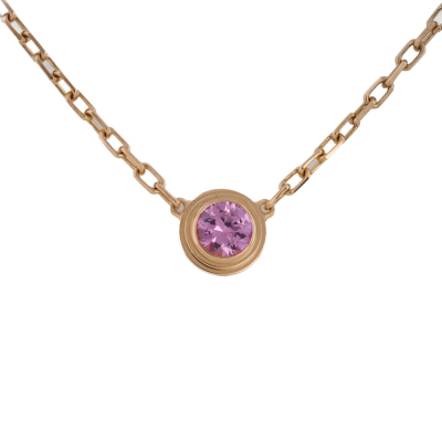 Cartier D Amour Pendant, Pink Sapphire