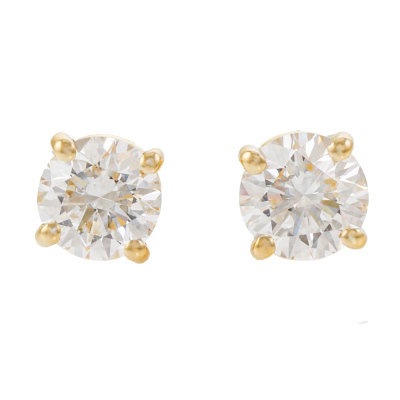 0.86ct Diamond Studs GIA D VVS2