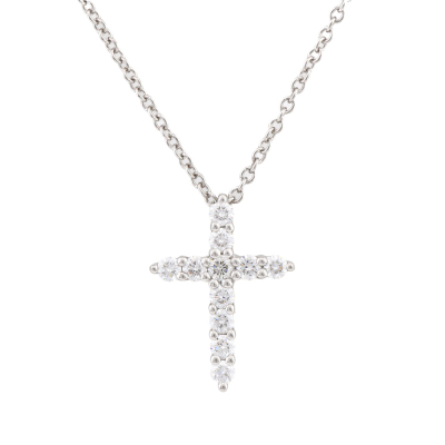 Tiffany & Co Diamond Cross Pendant