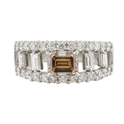 1.00ct Centre Cognac Diamond Ring