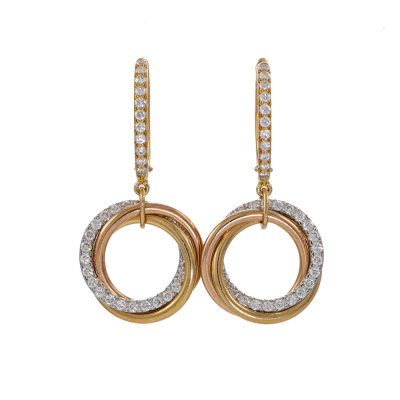 Cartier Trinity Diamond Earrings