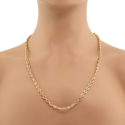 18ct Yellow Gold Fancy Link Necklace 43.2g