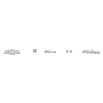 Five Parcels of Loose Diamonds 1.18ct
