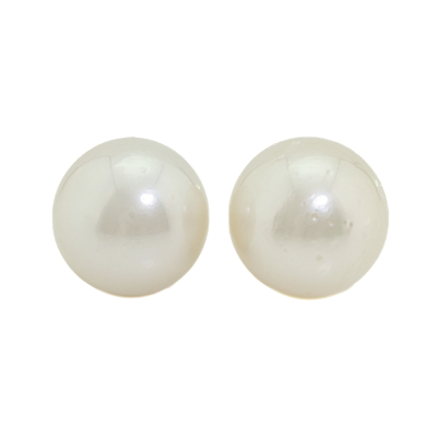 15.4mm & 15.1mm South Sea Pearl Studs