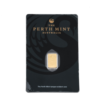 The Perth Mint Kangaroo 1g Gold Minted Bar
