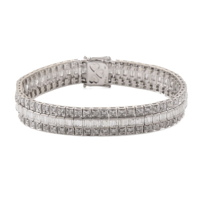 7.00ct Diamond Bracelet, 18ct Gold 32g