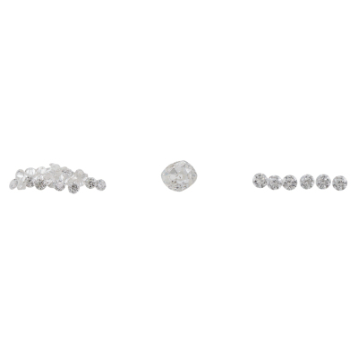 Three Parcels of Loose Diamonds 0.51ct