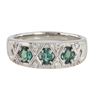 0.53ct Alexandrite & Diamond Ring