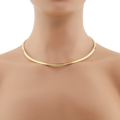 18ct Yellow Gold Omega Chain Necklace 33.6g