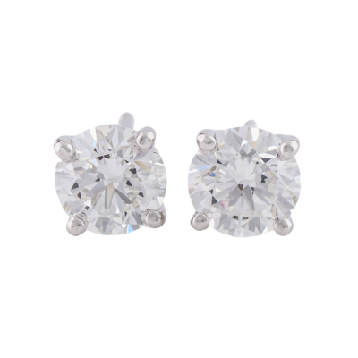 1.08ct Diamond Studs GIA D IF