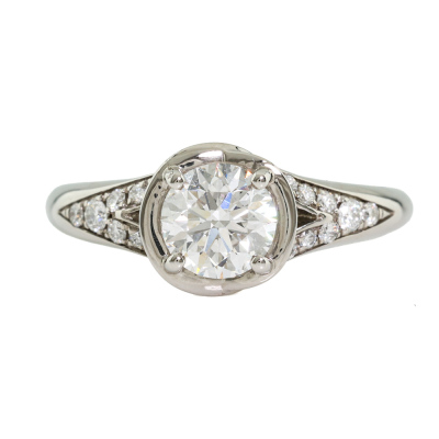 0.70ct Bvlgari Incontro D Amore Diamond Ring GIA