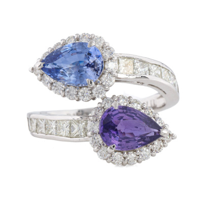 2.31ct Sapphire & Diamond Ring