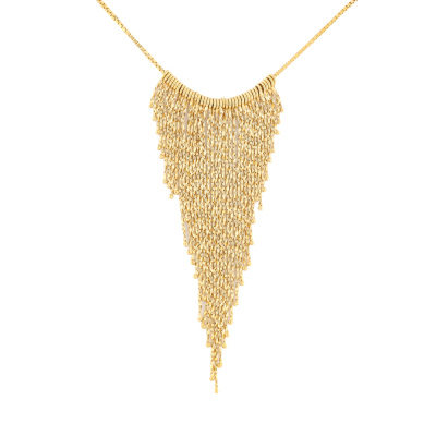 18ct Yellow Gold Tassel Necklace 12.2g