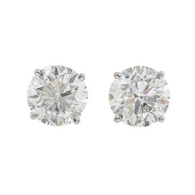 4.01ct Diamond Studs GIA H SI2, I SI2