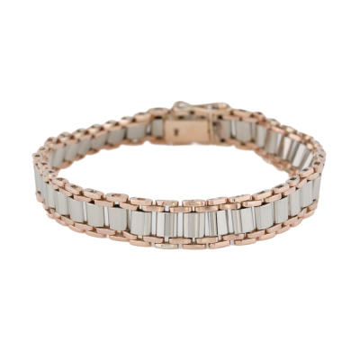Two-tone Gold Bracelet, 9ct 18.6g