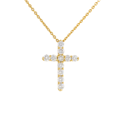 Tiffany & Co. Small Cross Diamond Pendant
