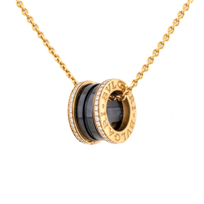Bvlgari B.Zero1 Ceramic & Diamond Necklace