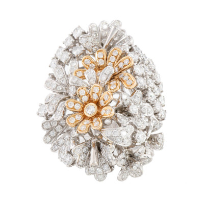 3.00ct Floral Diamond Dress Ring