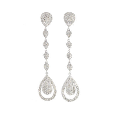 1.44ct Diamond Dangle Earrings