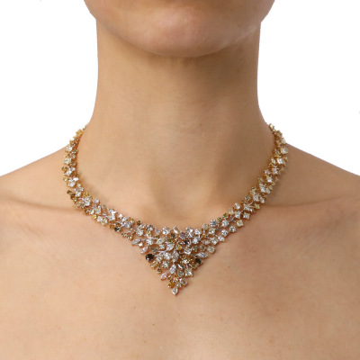 41.69ct Fancy Colour Diamond Necklace GSL