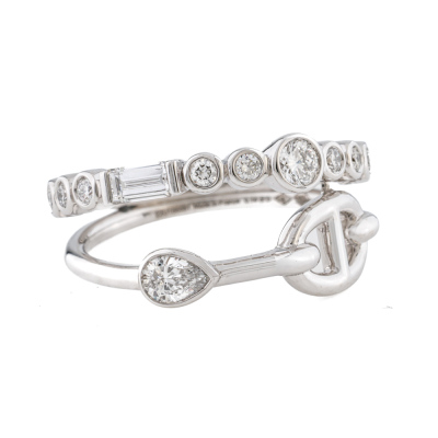 Hermes Chaine d Ancre Chaos Diamond Ring