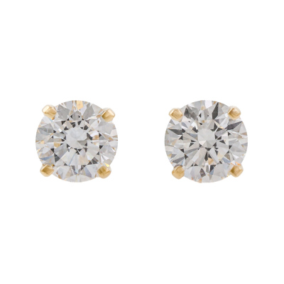 1.09ct Diamond Studs GIA D VS2