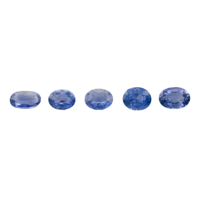 8.08ct Loose Parcel of Blue Sapphires GIA