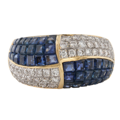 5.21ct Sapphire & Diamond Ring